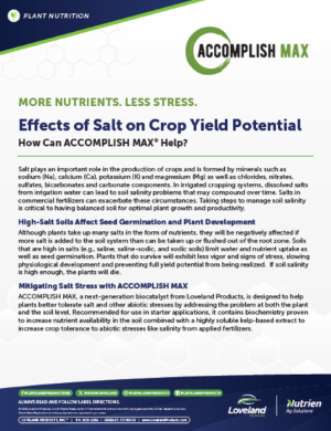 Accomplish MAX salt Stress