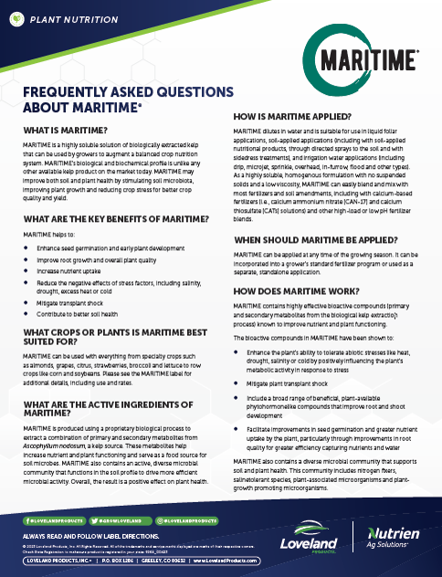 Maritime FAQ Booklet