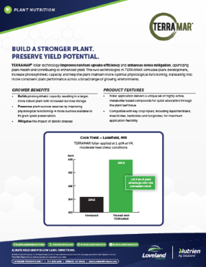 Terramar corn tissue temp nutrient uptake MN